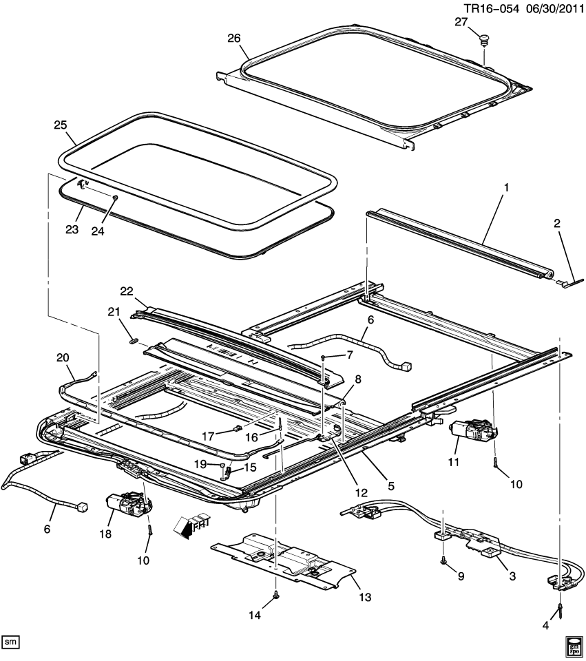 GM 15928187 Rivet, Roof Panel