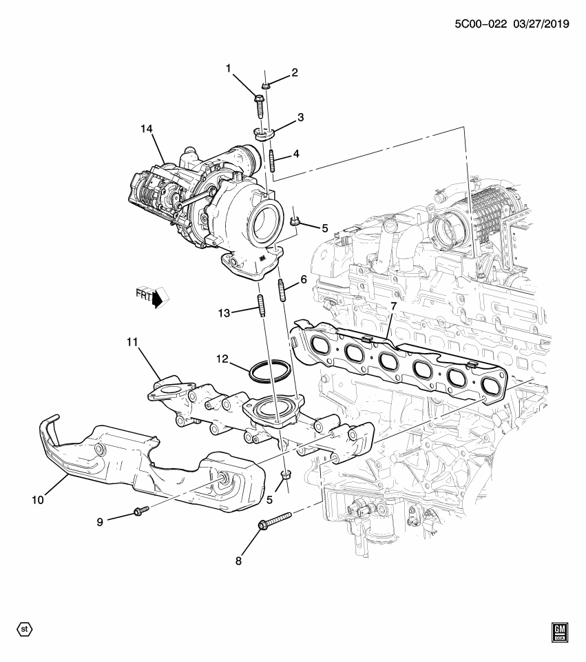 GM 40009138 Turbocharger, Turbocharger / Supercharger