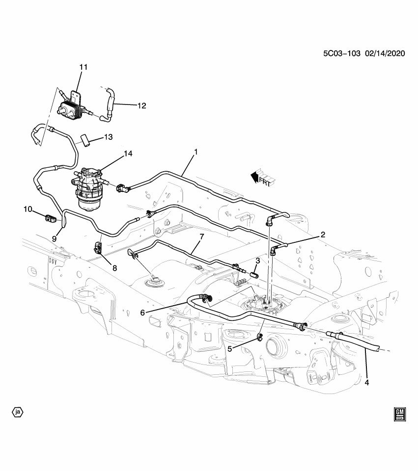 GM 84703886 Hose, Evaporation Emission System(Fuel Tank End)