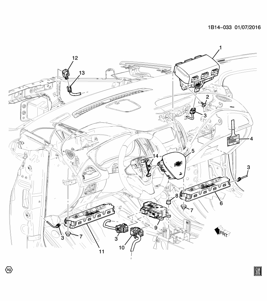 GM 42650732 Airbag, Inflatable Restraint System