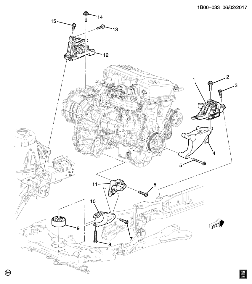 GM 42679299 Mount, Transmission Mounting