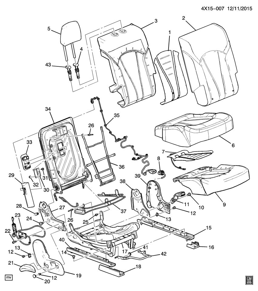 GM 84732112 Harness, Body Wiring, Rear