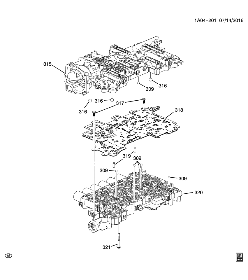 GM 24285112 Plate, Transmission Main Control Valve Body