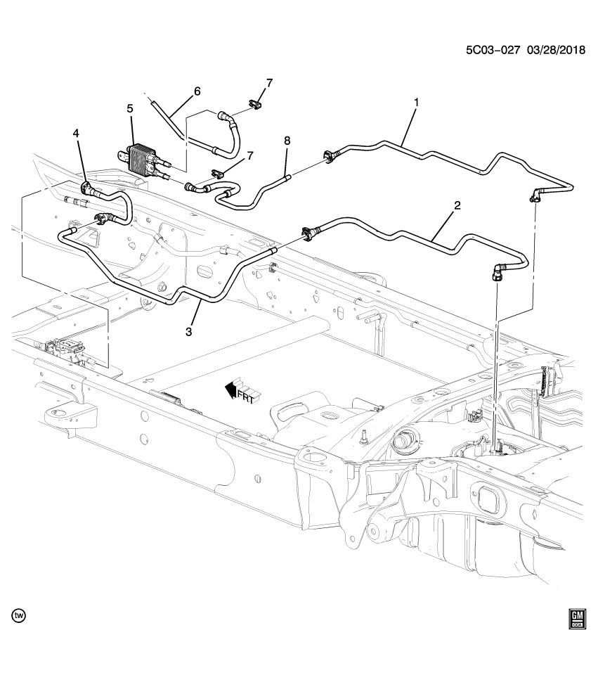 GM 84984117 Hose, Fuel Line