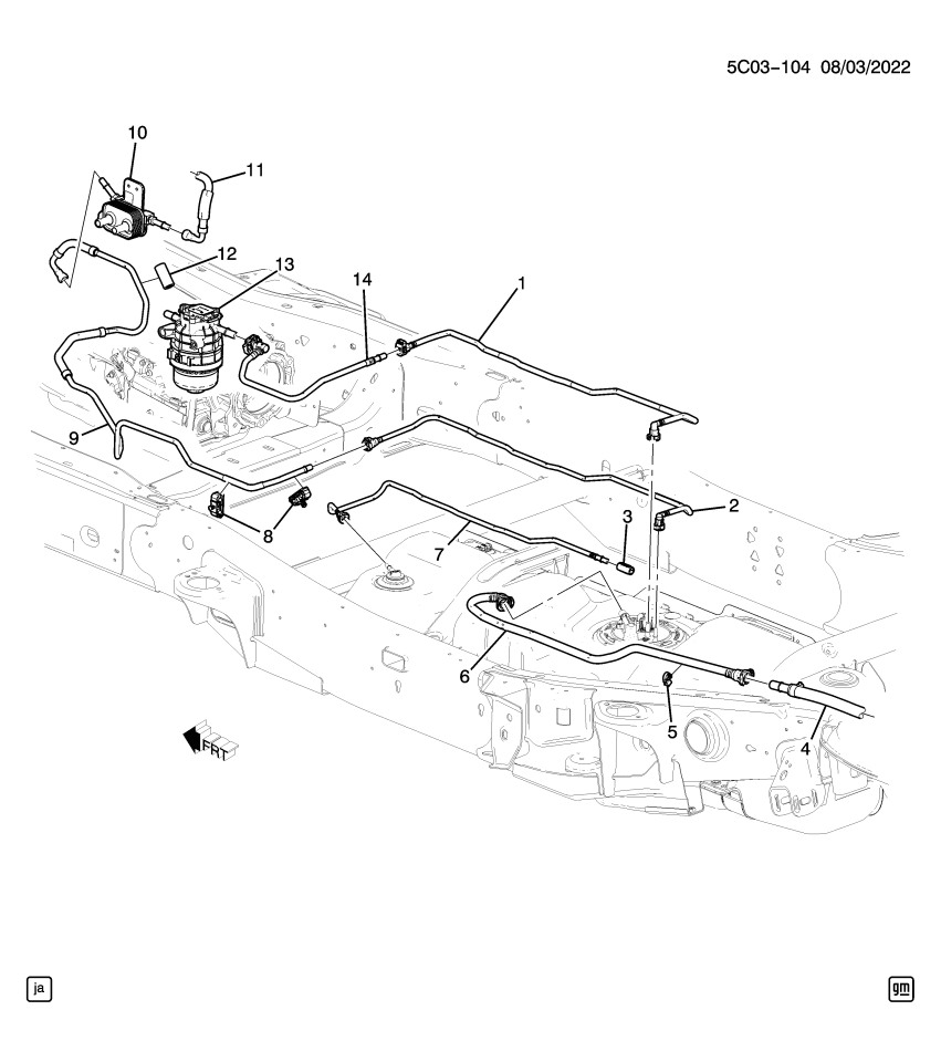 GM 84972600 Hose, Evaporation Emission System(Fuel Tank End)