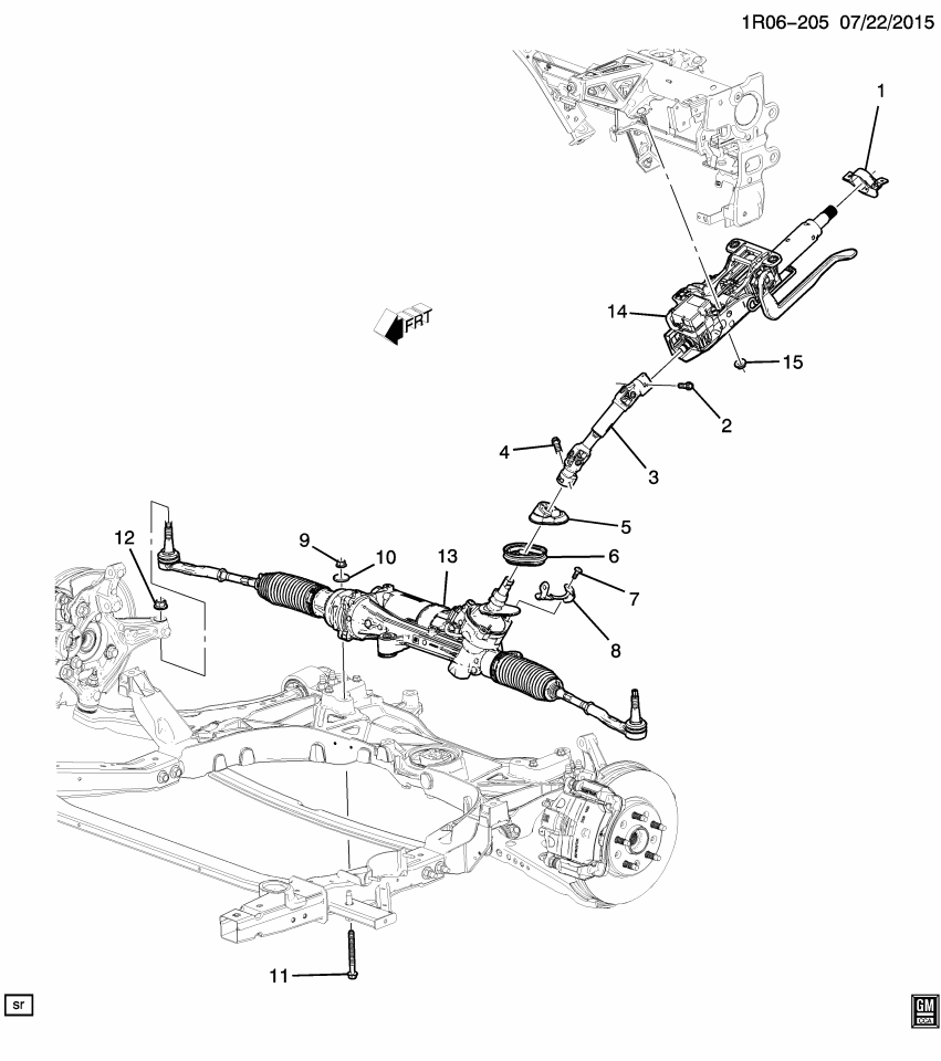 GM 13455609 Bolt, Natural Gasoline Wiring