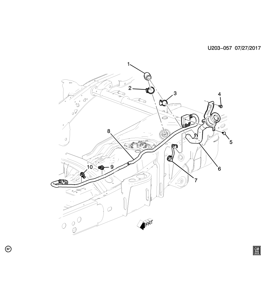 GM 84102514 Hose, Fuel Tank Filler