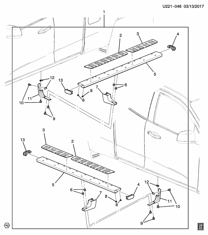 GM 22905648 Step, Side Step