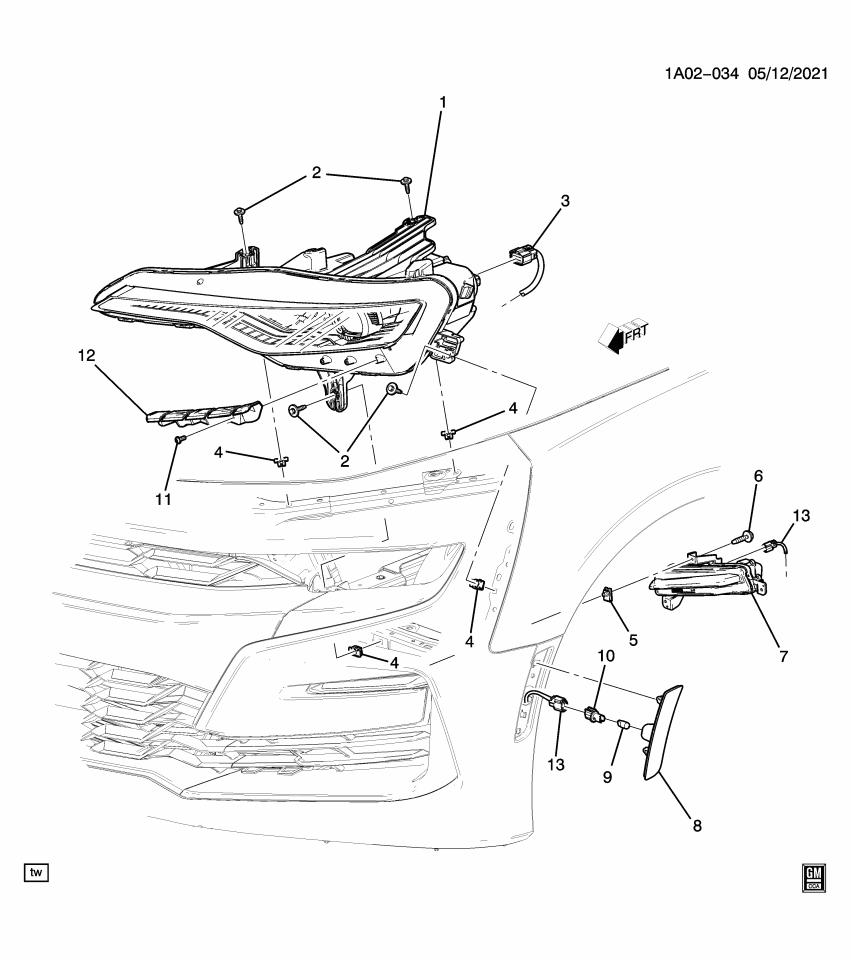 GM 85150861 Harness, Capsule/Headlamp/Fog Lamp, Front