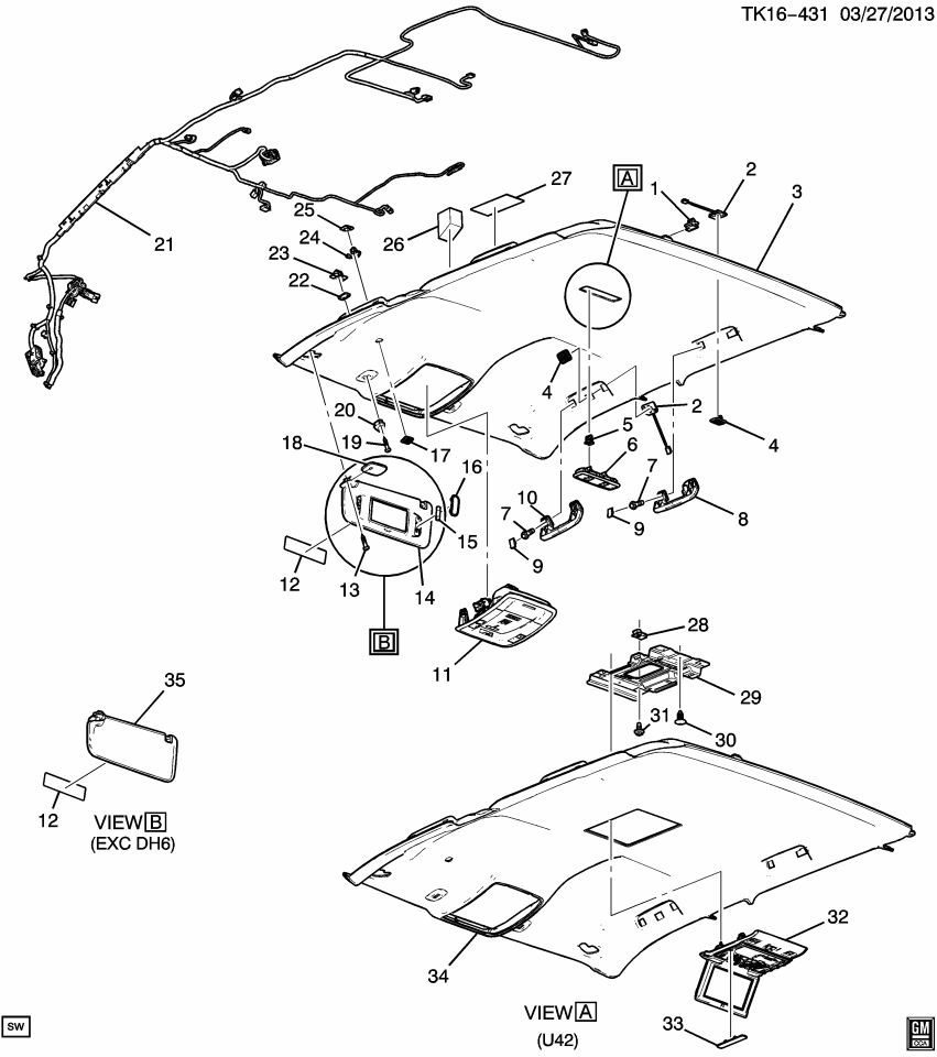 GM 84247136 Sunshade, Sunshade