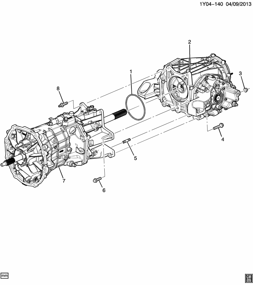 GM 24287348 Stud, Transmission Case Extension