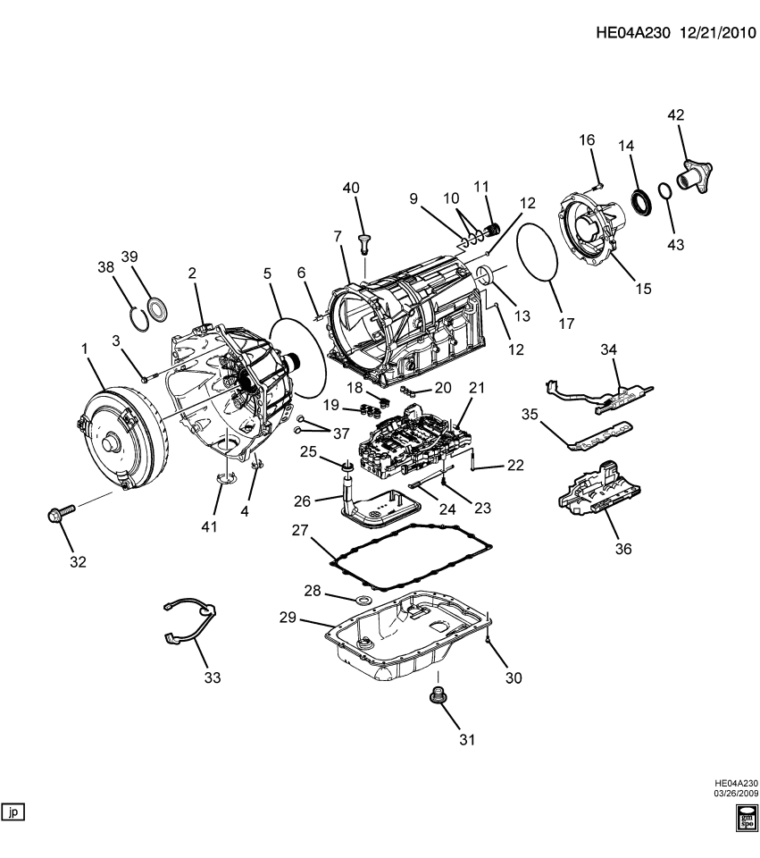 GM 19419372 Converter, Transmission Overdrive