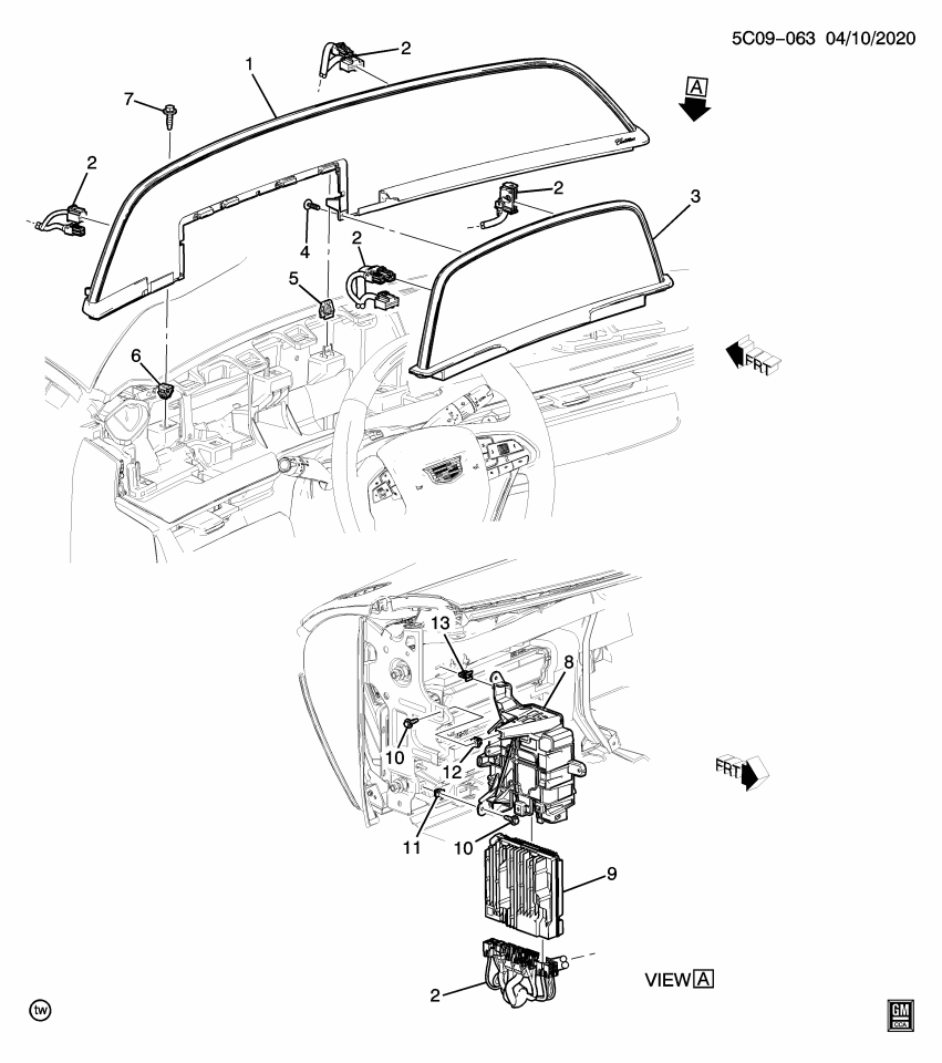 GM 86564351 Cluster, Instrument Panel Gage, Jet Black