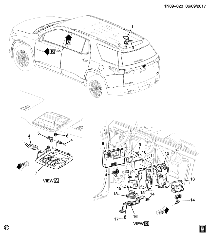 GM 84190293 Housing, Video Player