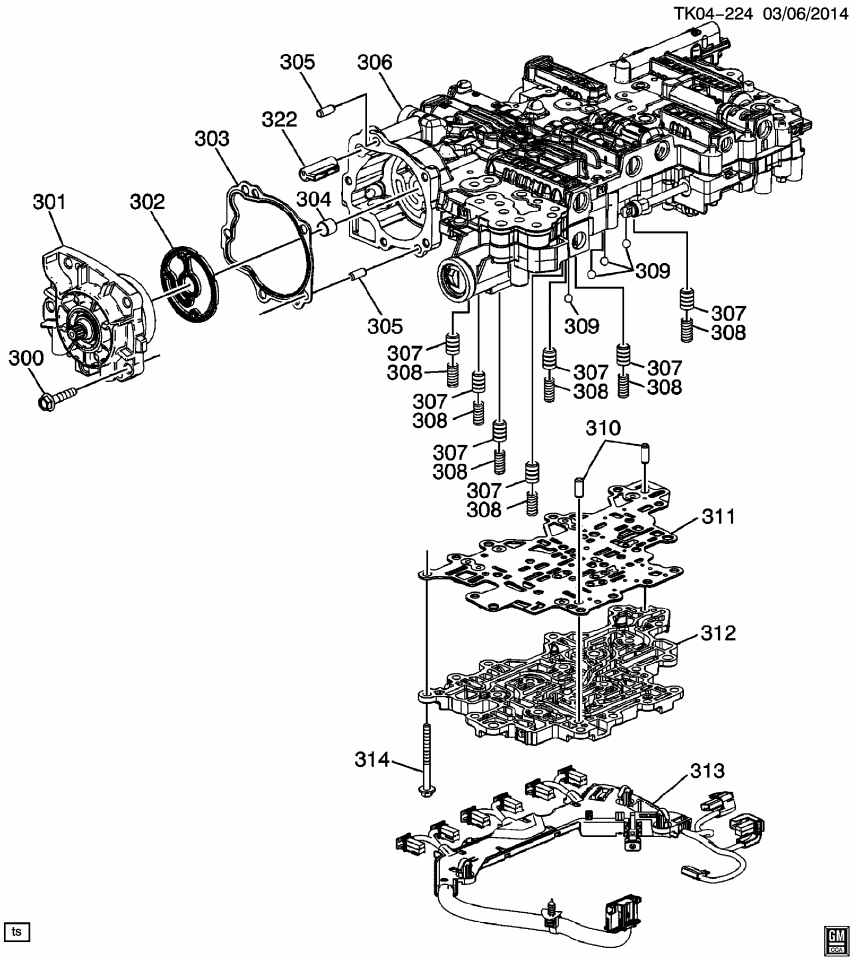 GM 24288084 Plate, Transmission Main Control Valve Body