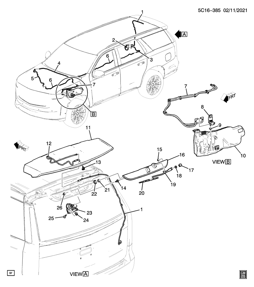 GM 84715209 Hose, Rear Window Wiper/Washer