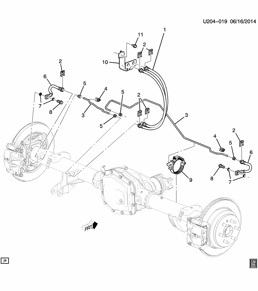 GM 84269094 Hose, Hydraulic Brake, Rear
