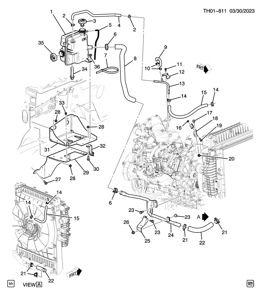 GM 19404753 Bracket, Engine Coolant Recovery