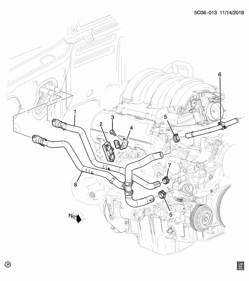 GM 85510511 Hose, Heater