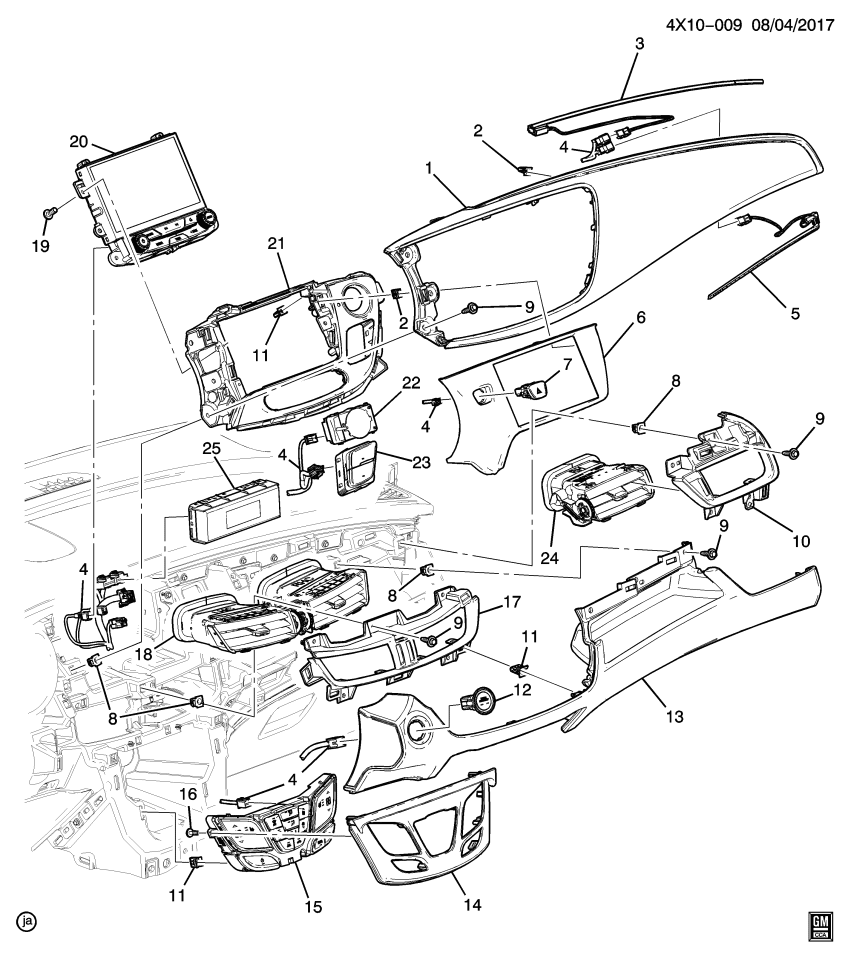 GM 13598155 Control, Heater And A/C Control