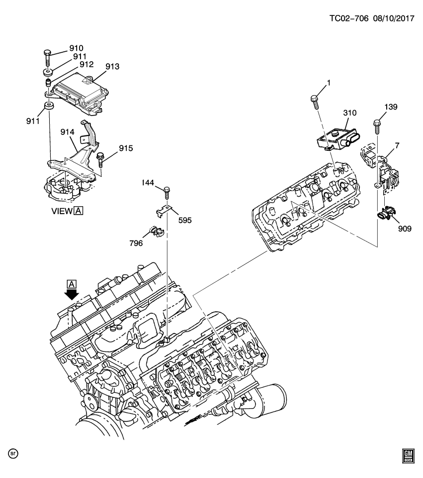 GM 97311119 Bracket, Fuel Injection
