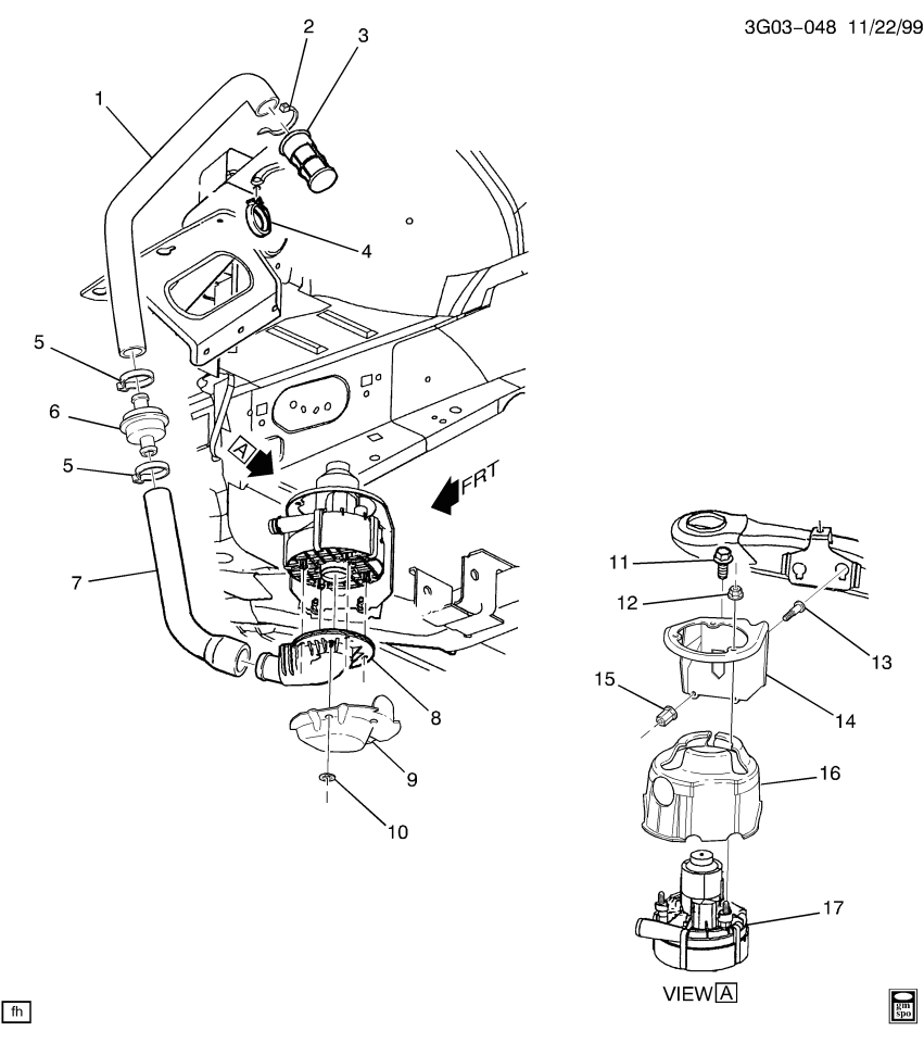 GM 12565771 Hose, Emission System