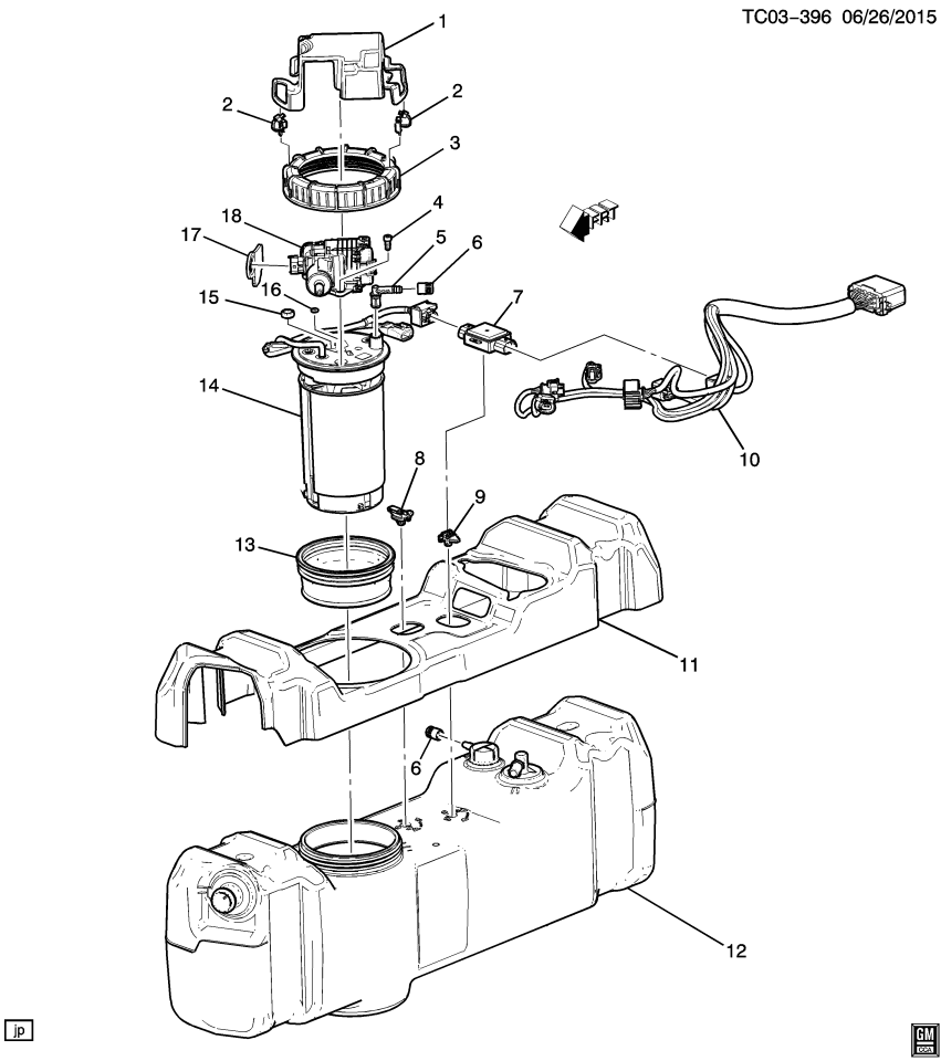 GM 22902627 Seal Kit, Evaporation Emission System(Fuel Tank End)