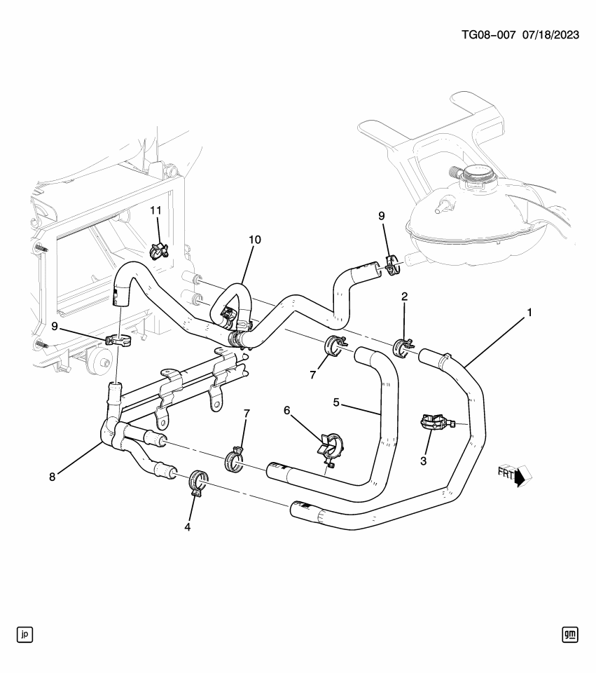 GM 84220228 Hose, Heater