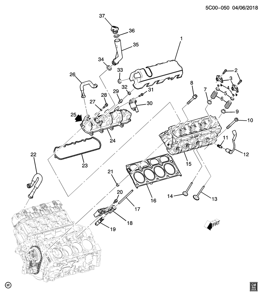 GM 12708520 Tube, Engine Crankcase Ventilation