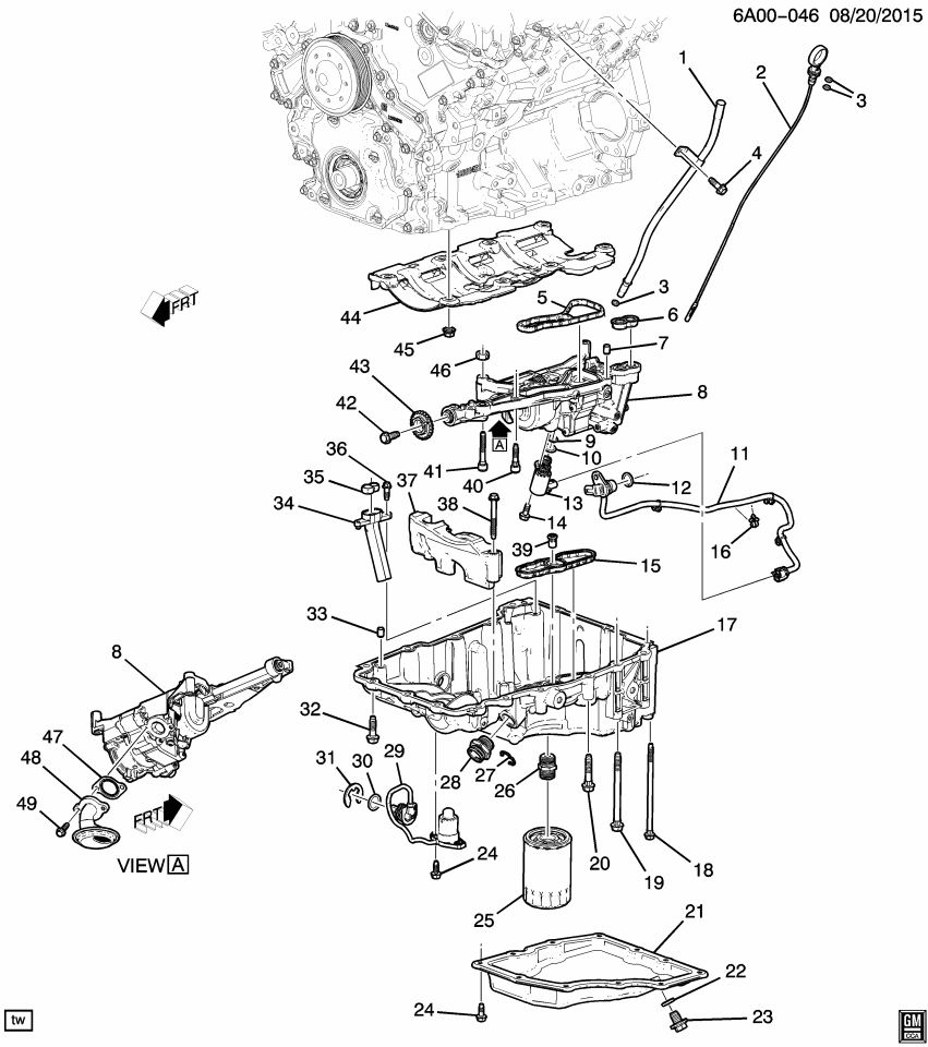 GM 12671708 Fitting, Engine Oil Filter
