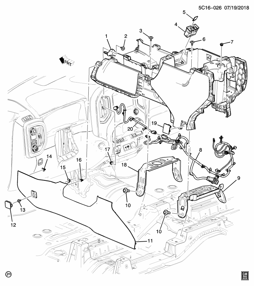 GM 84752992 Cable, Mobile Telephone Radio