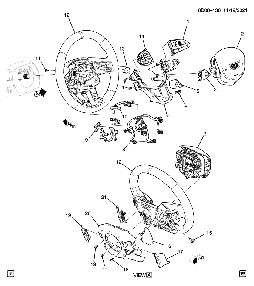 GM 84873504 Applique, Steering Wheel