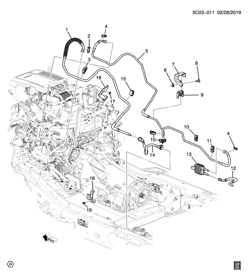 GM 85526191 Pipe, Fuel Line, Front