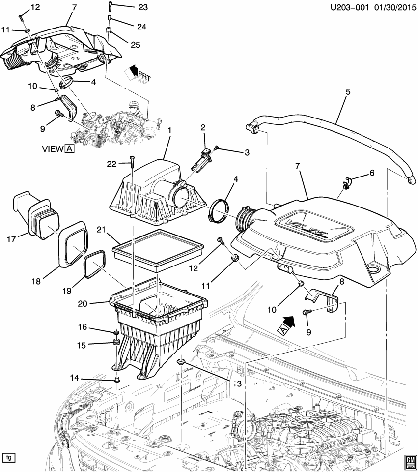 GM 12661240 Clip, Engine Crankcase Ventilation