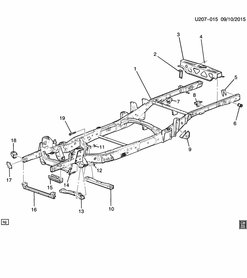 GM 23271113 Reinforcement, Frame Front Side And Engine Compartment