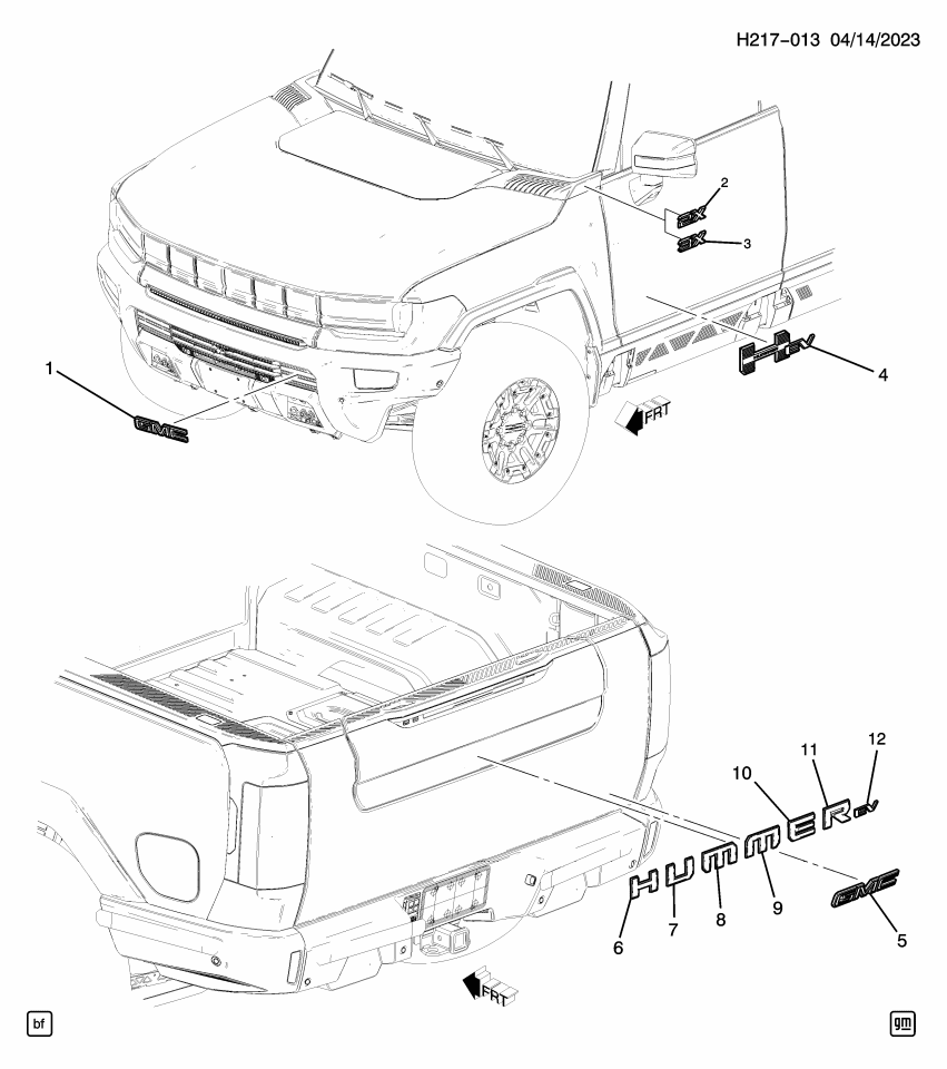 GM 85150837 Plate, Front Fender Name