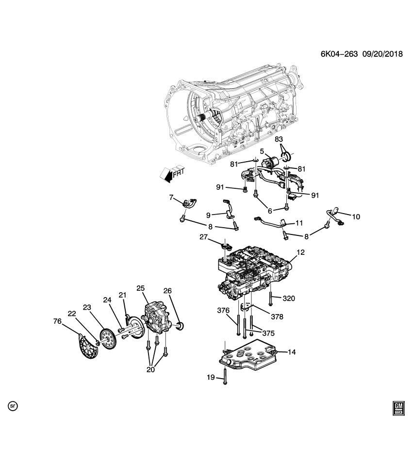GM 11547690 Bolt, Transmission Front Servo