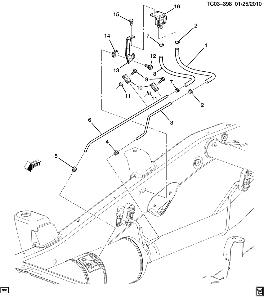 GM 25873461 Bushing, Emission System