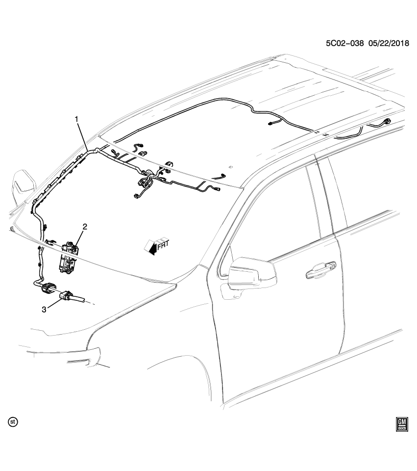 GM 84983753 Harness, Dome Lamp