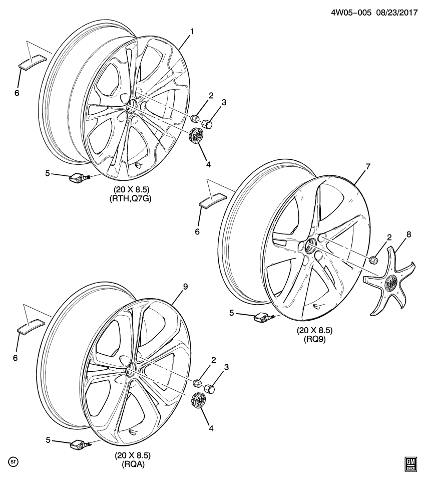 GM 39042382 Wheel, Rear Or Spare