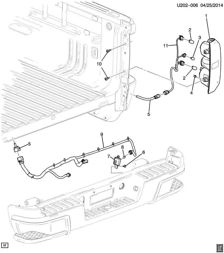 GM 84677456 Harness, Rear License Lamp