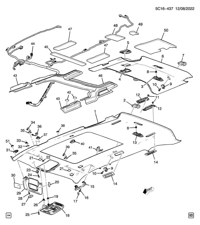 GM 84924012 Bezel, Seat Belt, Rear