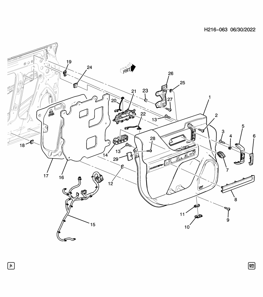 GM 86797534 Cap, Door Trim/Access, Front