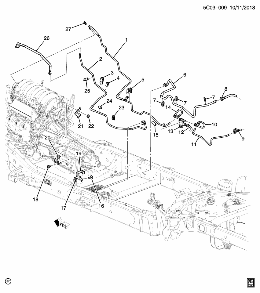 GM 85514429 Hose, Evaporation Emission System(Fuel Tank End)
