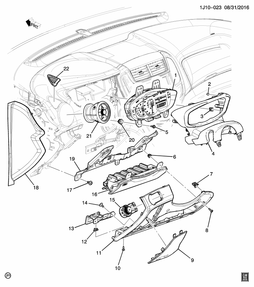 GM 42541708 Cover, Steering Column Attaching, Upper