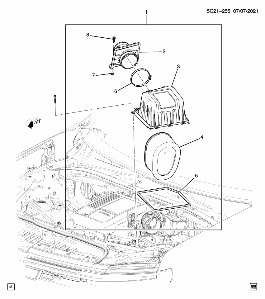 GM 84450053 Cleaner Kit, Air Intake
