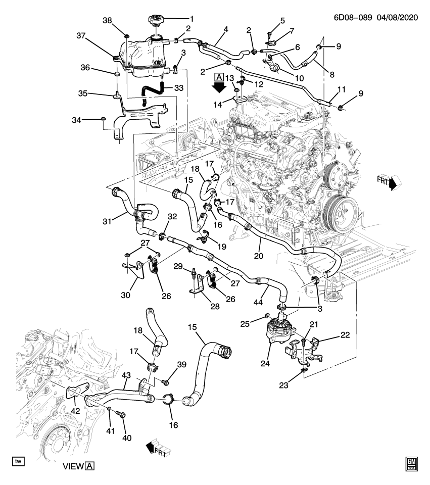 GM 84210350 Bracket, Engine Coolant Recovery