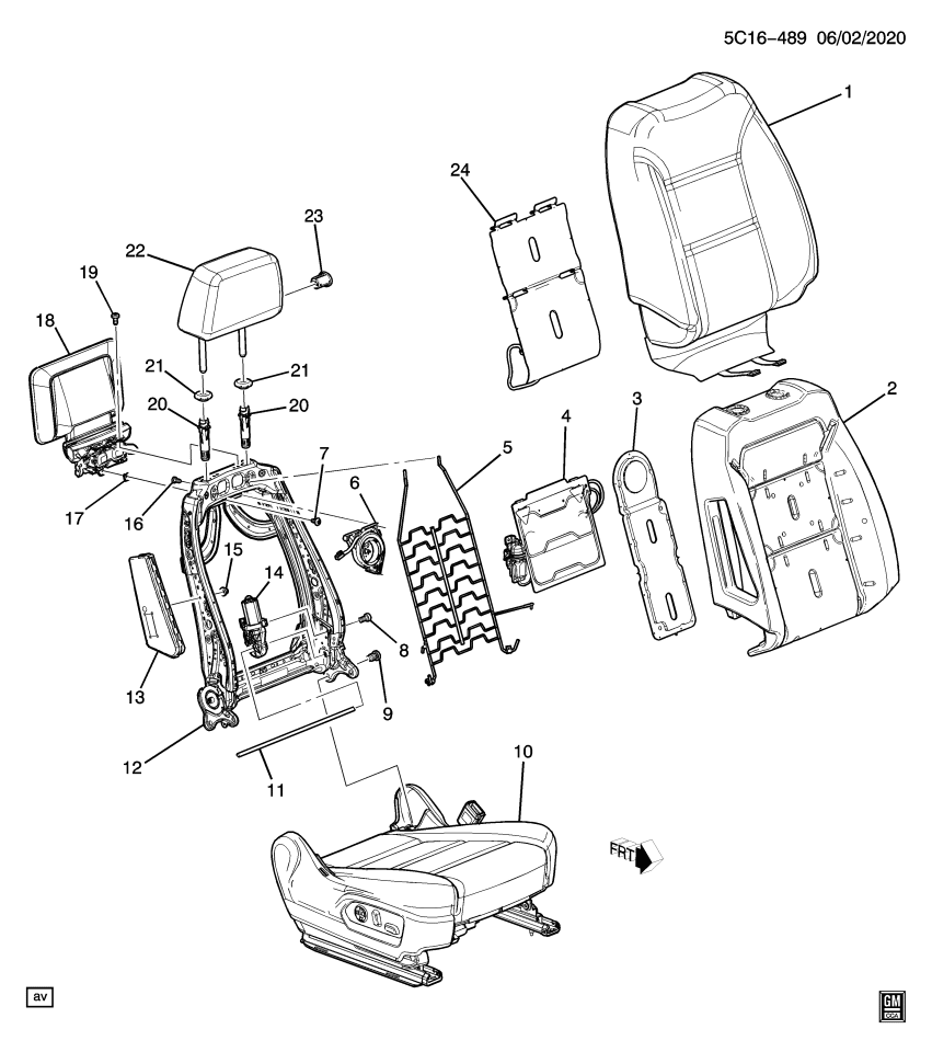 GM 13533107 Mat, Seat Heater
