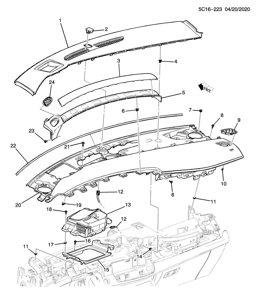 GM 85124691 Hood, Roof Panel