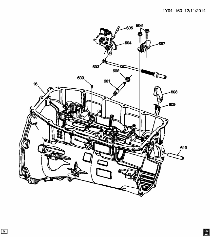 GM 24272978 Shaft, Transmission Parking Lock